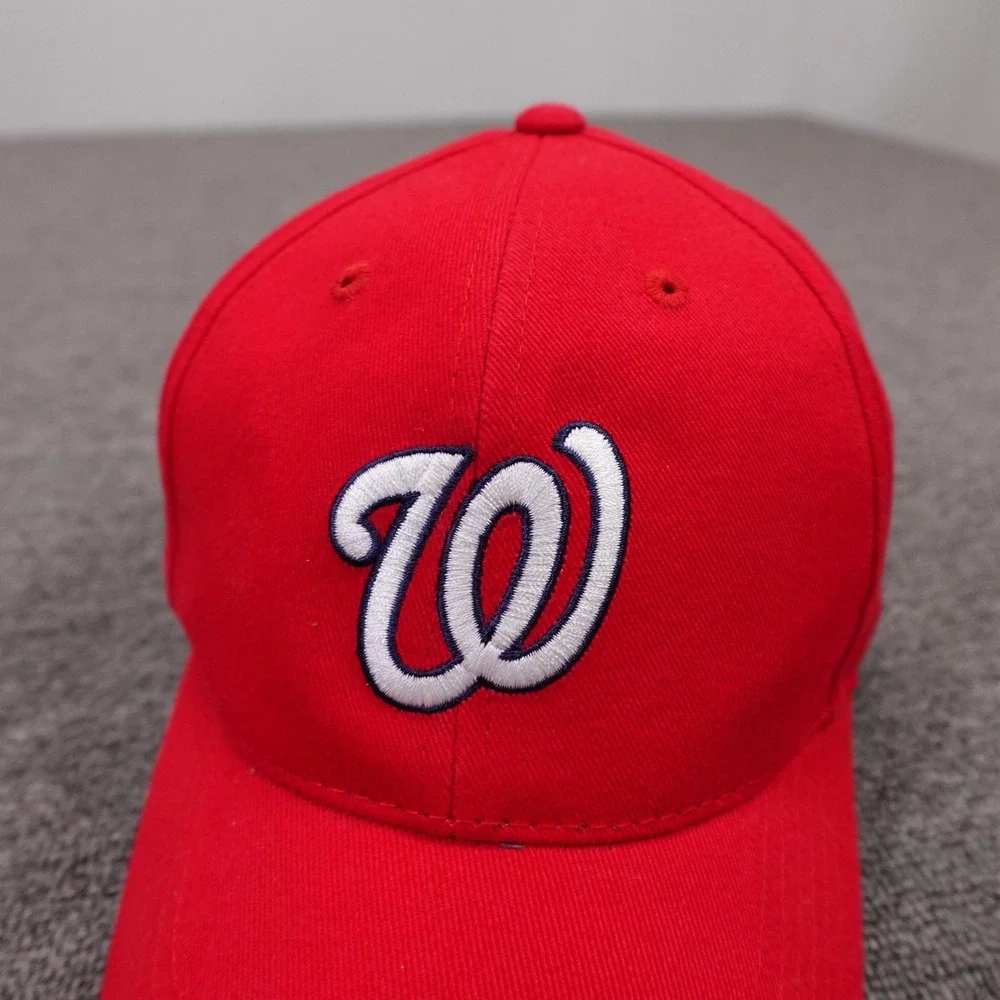 Washington Nationals Hat Cap Strap‎ Back One Size Red MLB Genuine Merchandise